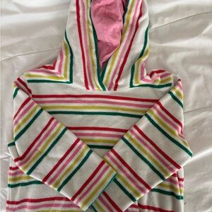 Mini Boden Striped Swim Cover Up 5-6y